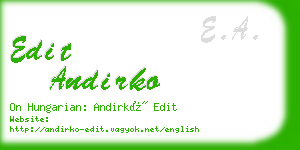 edit andirko business card